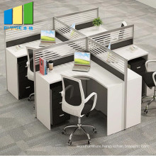Commercial Conference Room Desk Modular Office Cubicles 4 Seater Office Workstation with Mobile Cabinet